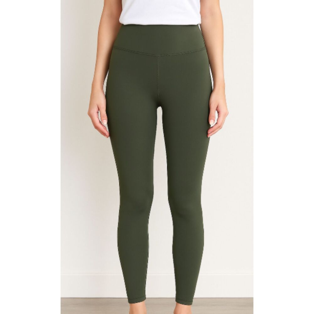 MOTF Legging Yoga Pants Women’s XS Olive Green High Waist Compression Skinny